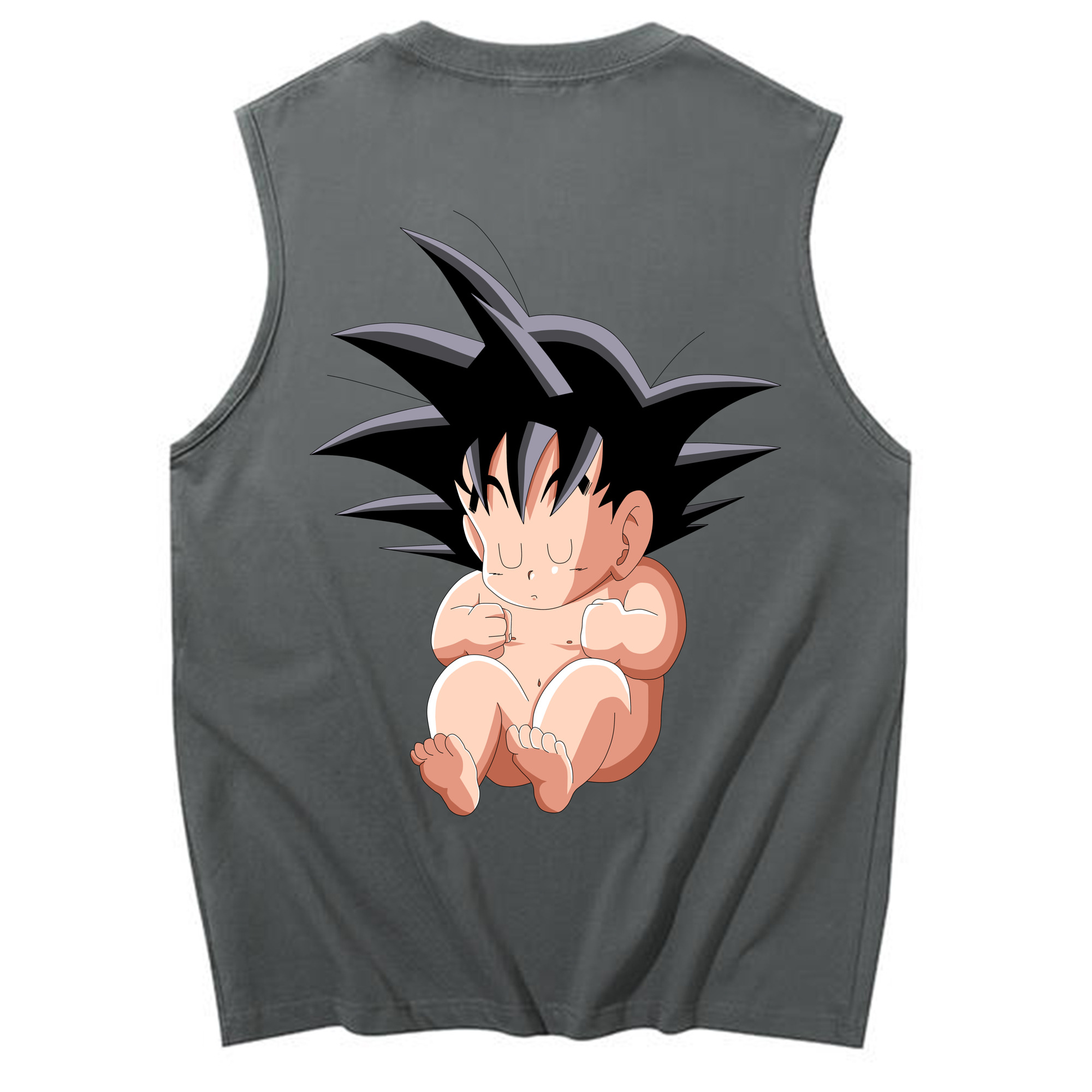 （画像用） ドラゴンボール 孫悟空（そん ごくう）Son Goku カカロット DRAGON BALL Kakarotto コットン100％タンクトップ（背面プリント）